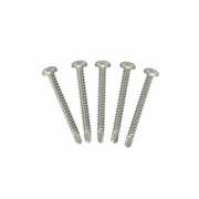 WRS Self-Drilling Screw, #8 x 1 1/2 in, 410 Stainless Steel Pan Head Square Drive 50-8x1-1/2-M